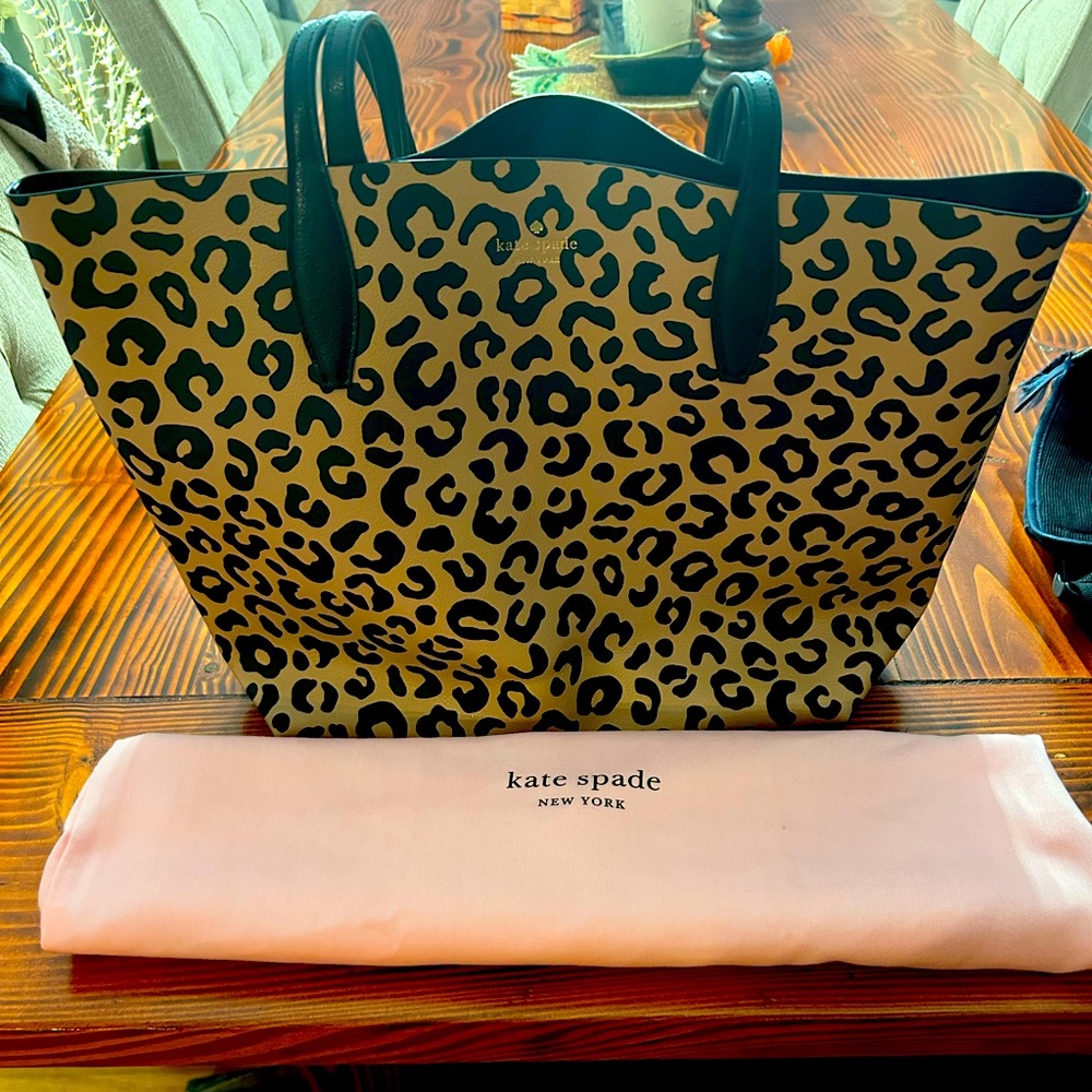 Kate Spade leopard tote bag